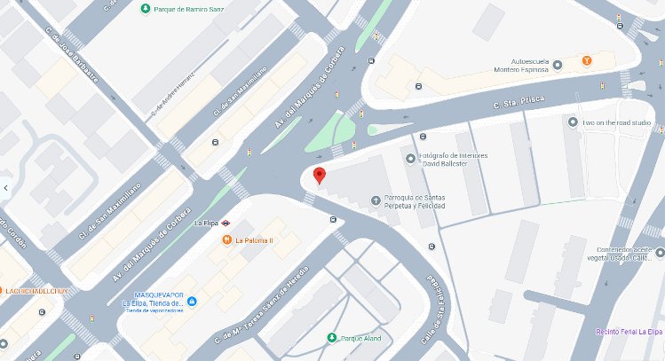 Mapa de ubicaci贸n de la Parroquia Santas Perpetua y Felicidad
